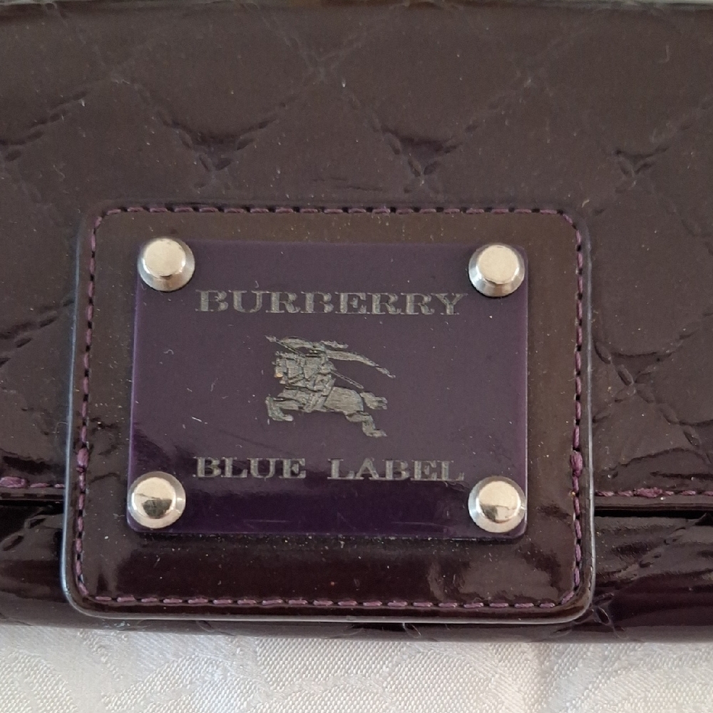 BURBERRY Blue Label Long Purple Wallet